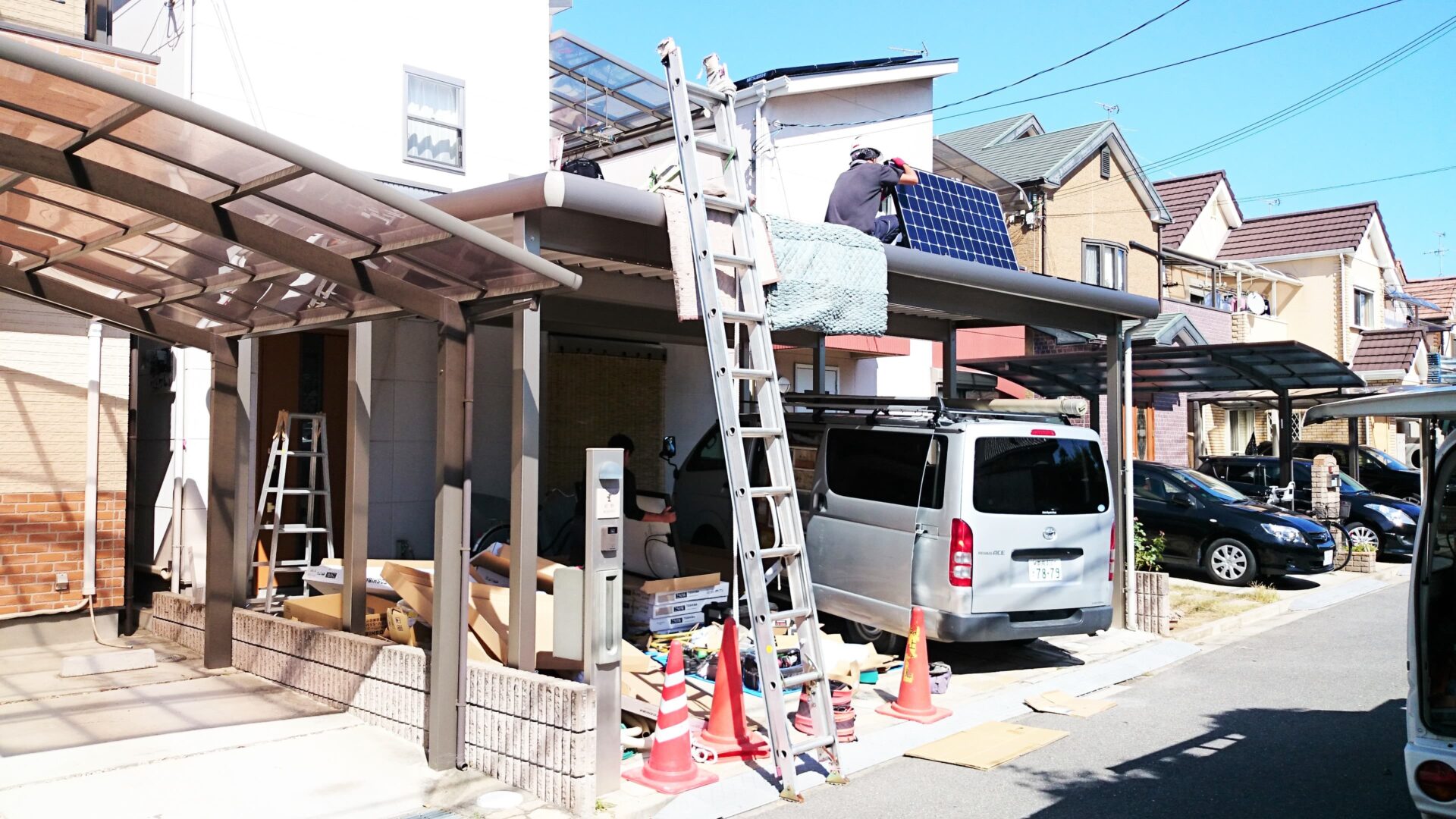 大阪府W様邸　ソーラーガレージ